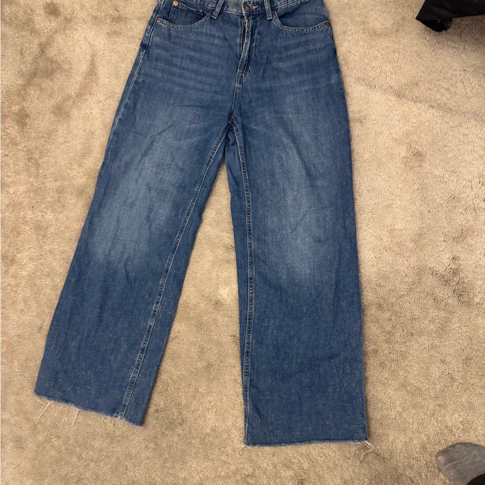 GAP Women's Flare Jeans in Deep Blue